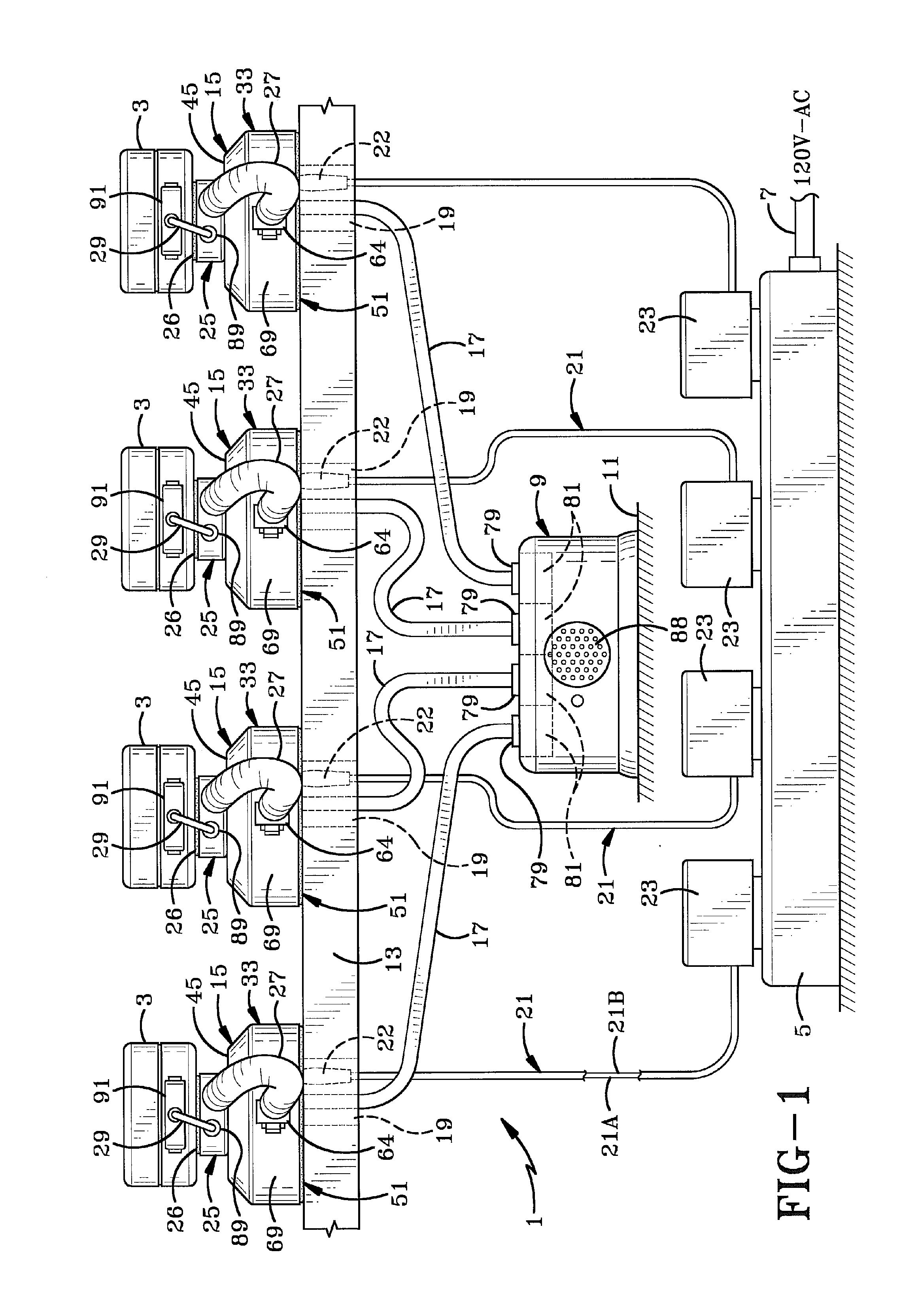 Security display with central control system