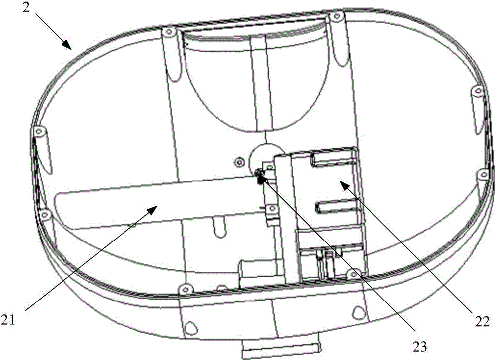 Robot head structure and robot