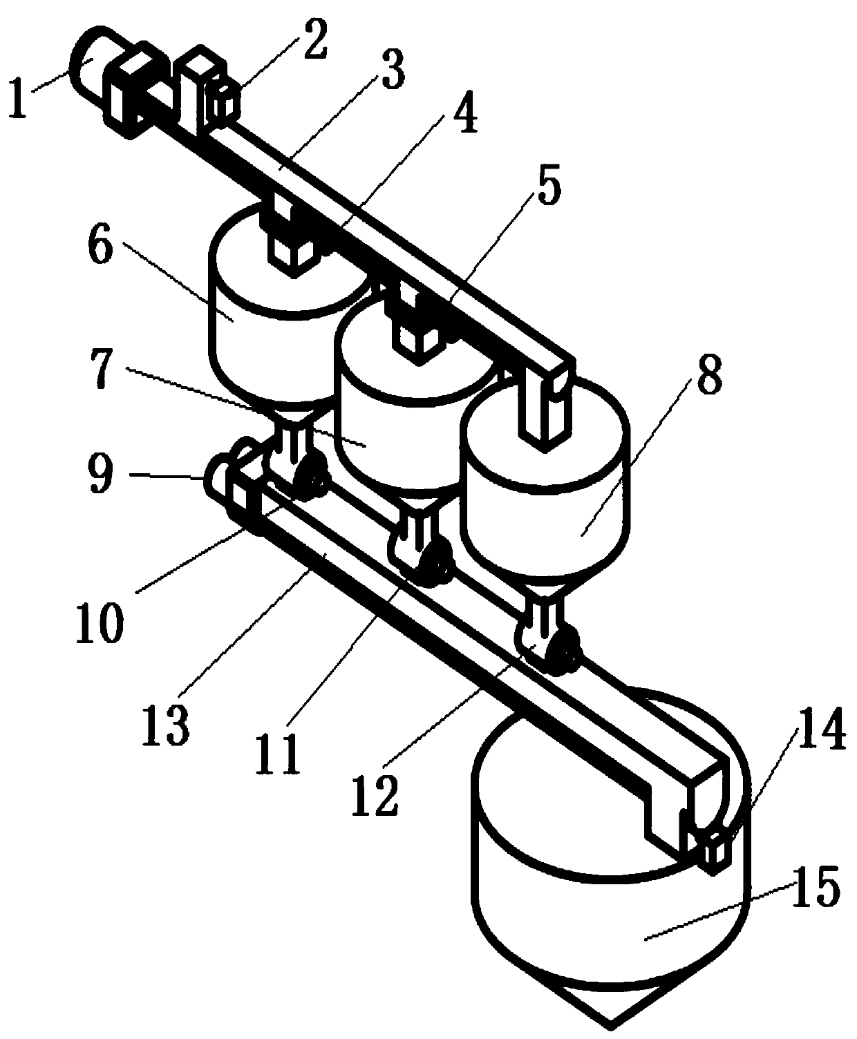 System and equipment for automatically grading and blending protein powder protein content