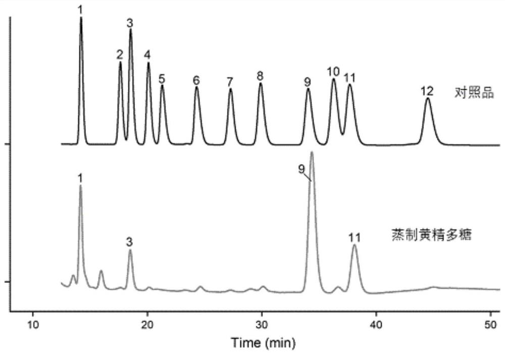 Steamed solomonseal rhizome polysaccharide and application thereof in regulating intestinal microorganisms