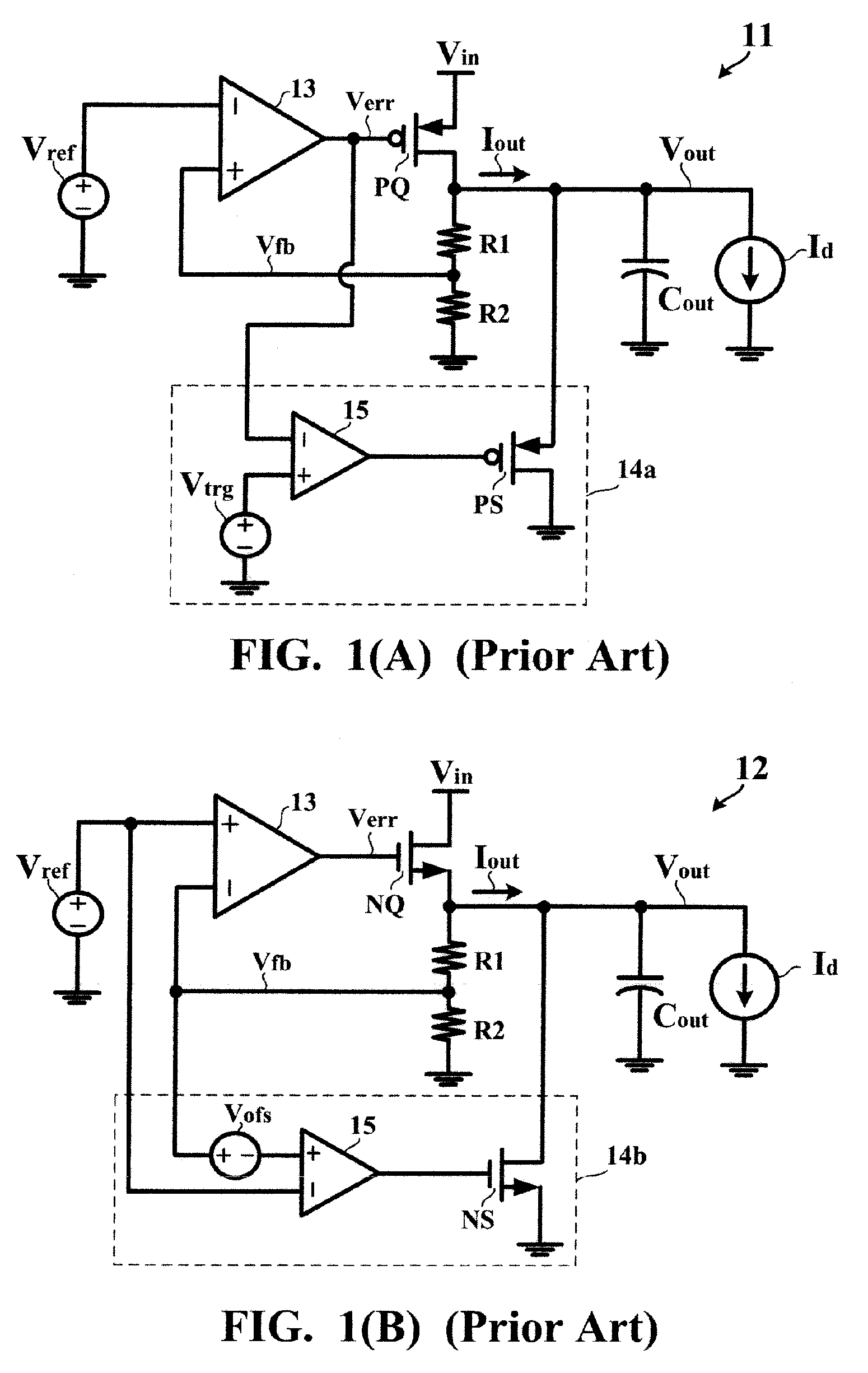 Voltage regulator with prevention from overvoltage at load transients