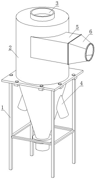 Classified cyclone dust collection device with multi-stage vortex tube combination and its implementation method