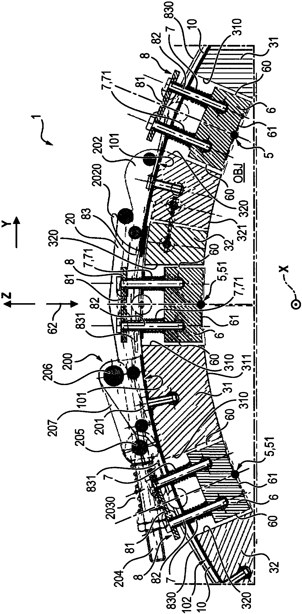 Belt for measuring the temperature of an object