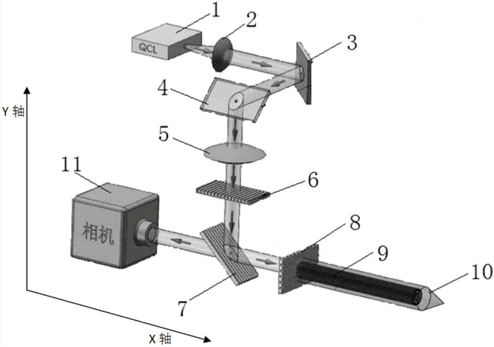 Intervention type in-vivo real-time tumor imaging method and system