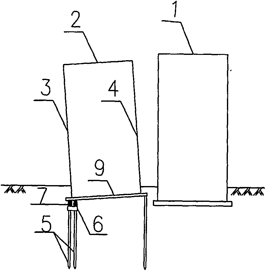 Construction method for directional expansion-rise deviation rectification