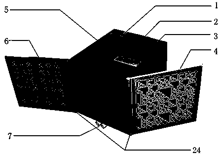 Gamma camera based on double encoding plates and method thereof for positioning radioactive materials