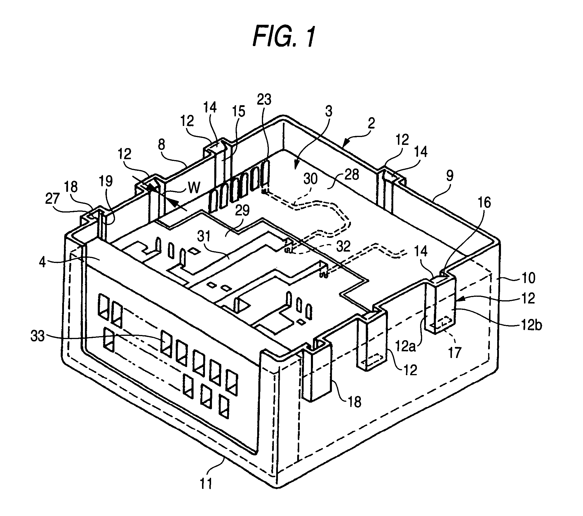 Waterproof structure of electric junction box