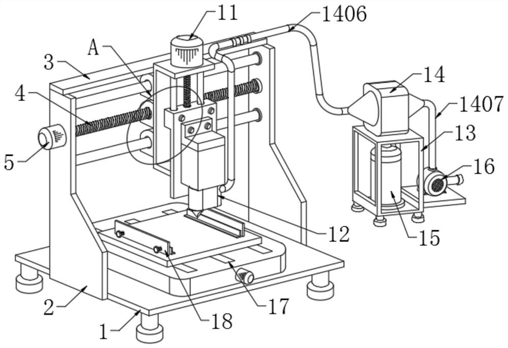 Metal surface highlight drilling and cutting device