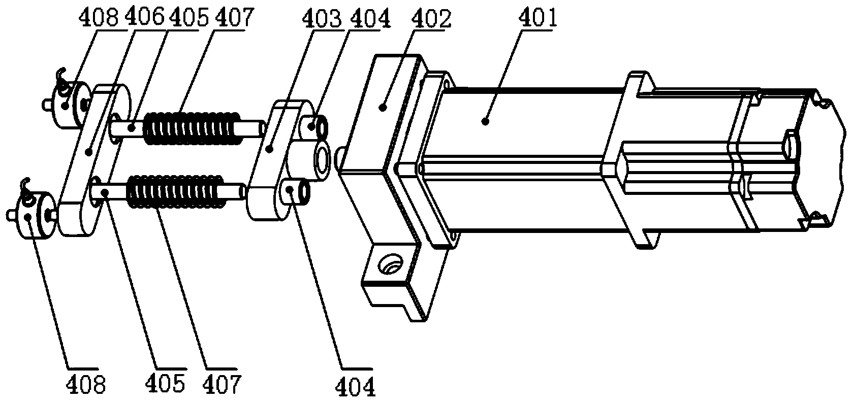 Comprehensive measuring device of static and dynamic rigidity of ball screw