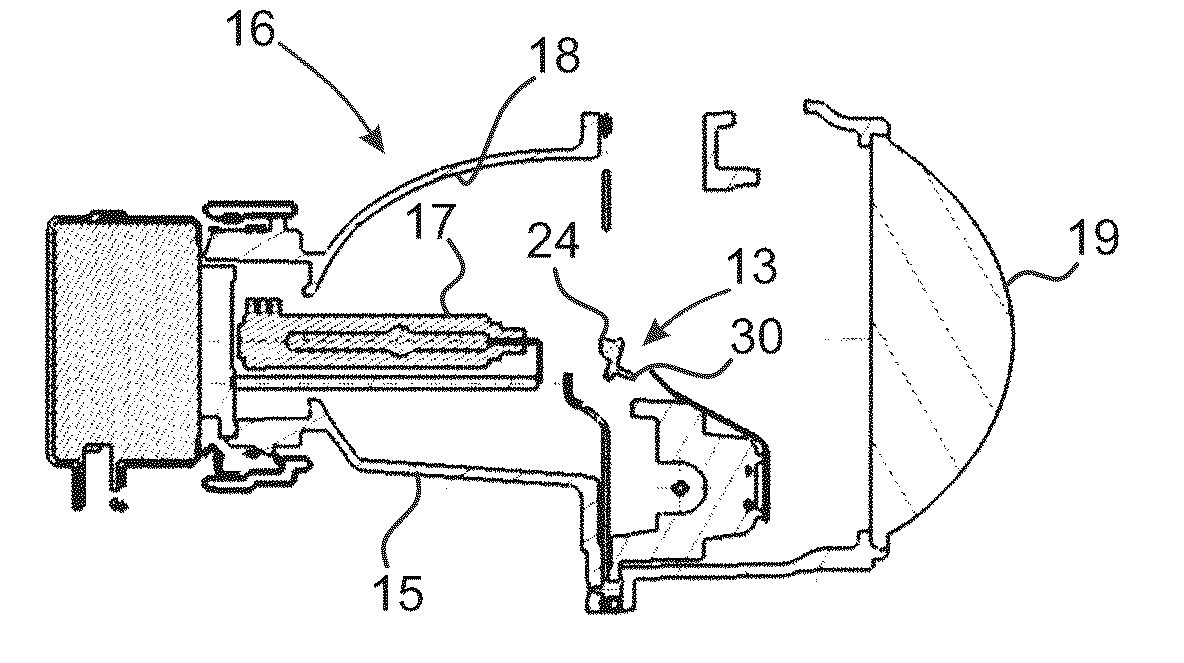 Optical module for a motor vehicle capable of selectively lighting a zone