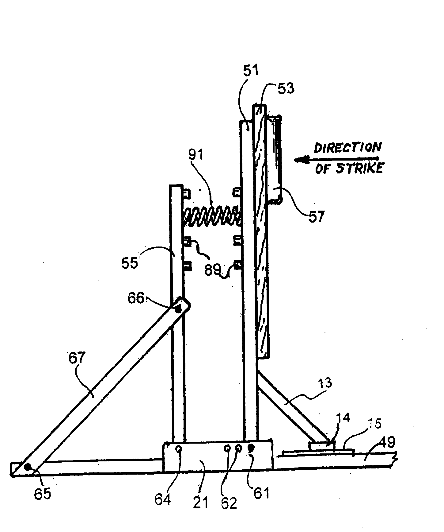 Device for increasing striking power in martial arts strikes