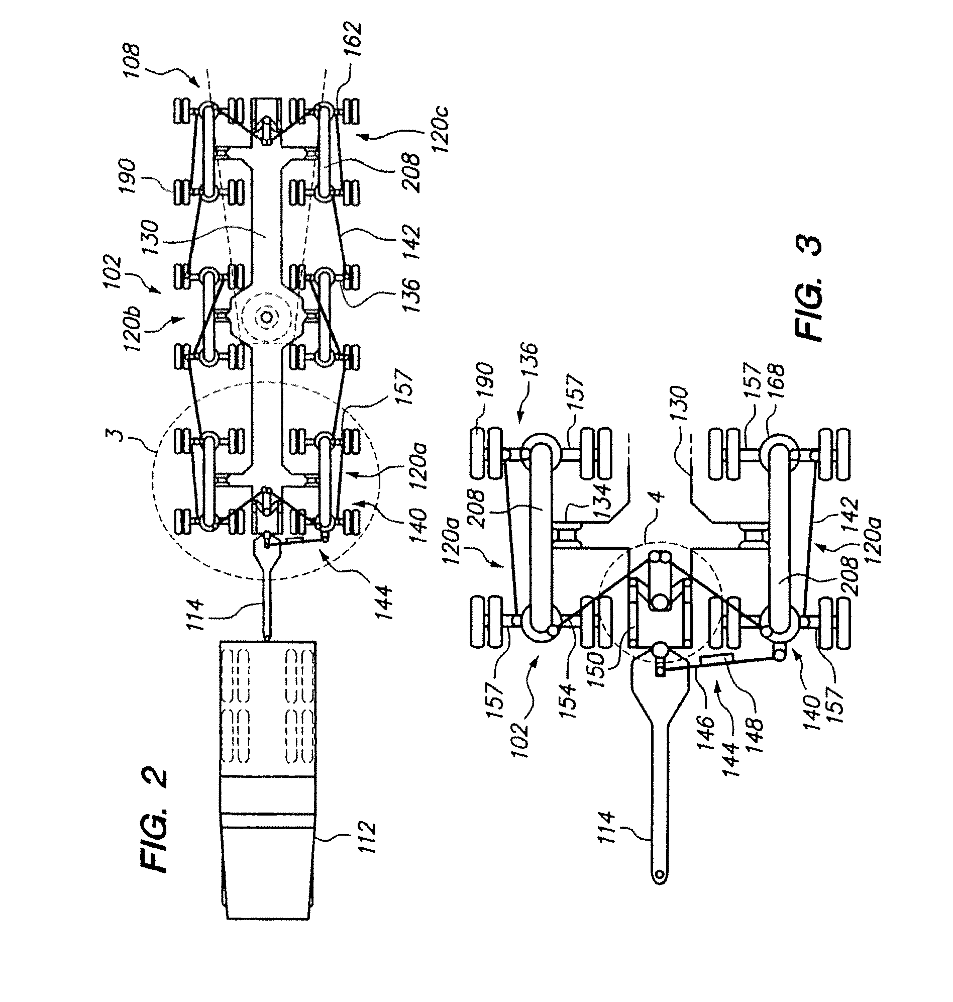 Dual lane multi-axle transport vehicle