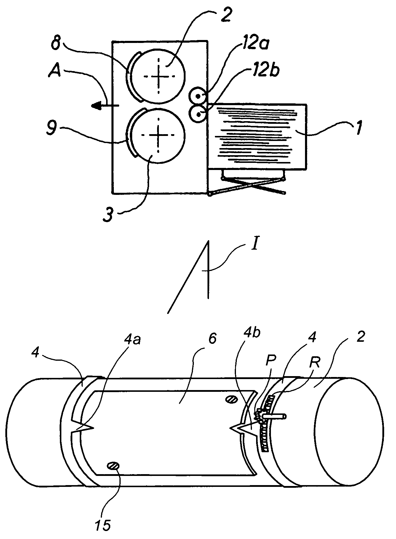 Machine for punching blanks out of a web of corrugated cardboard and for forming folding lines in said blanks