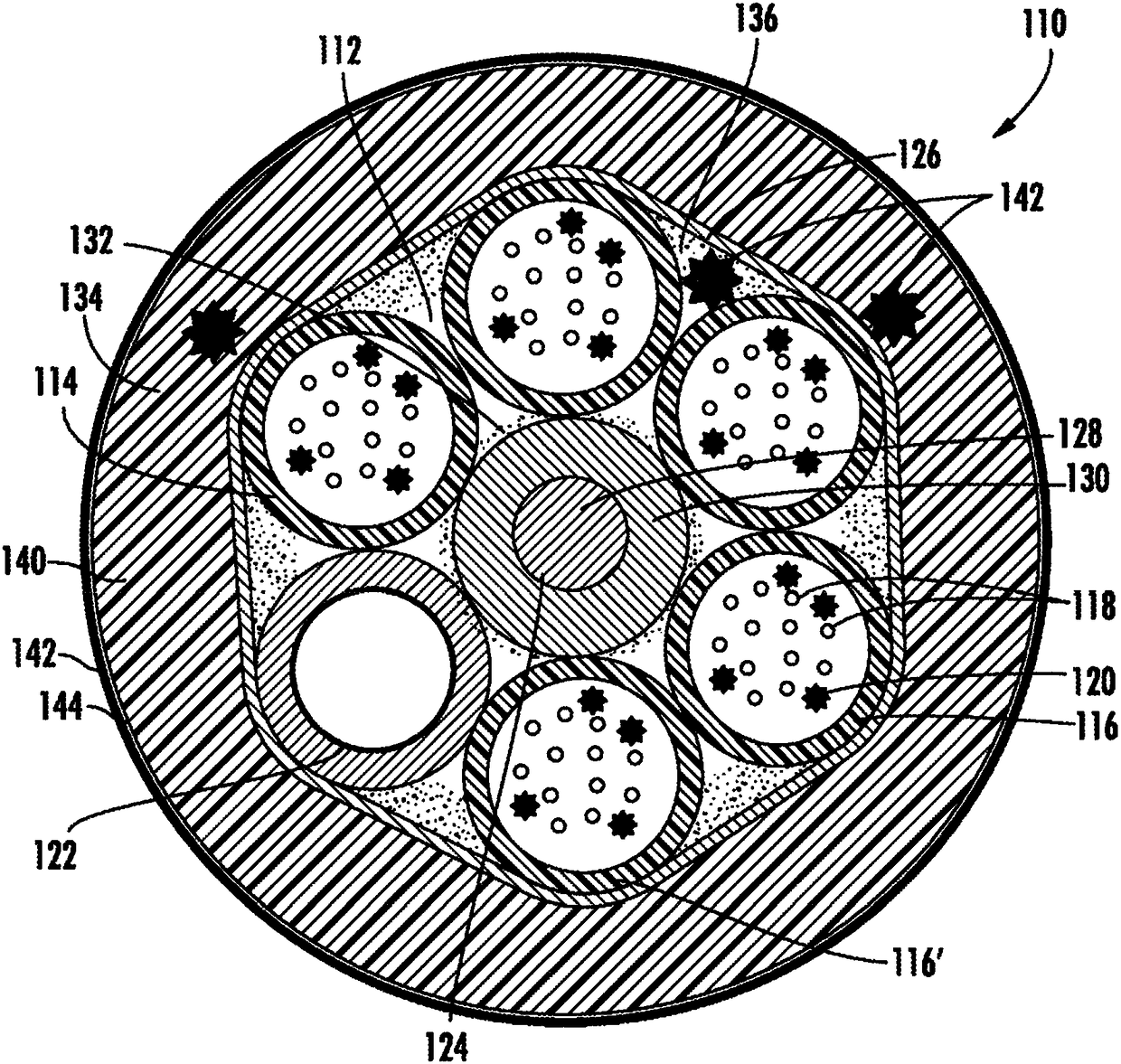 Coextruded jacket for flame retardant fiber optic cables