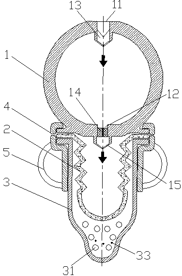 Air bag type baby feeder