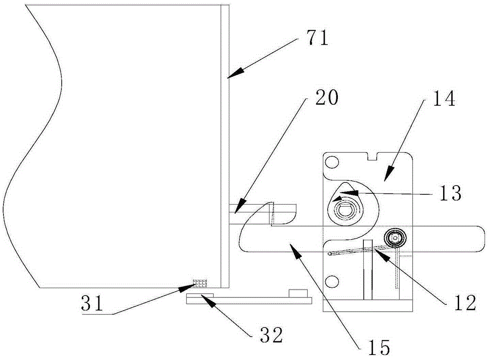 Lock structure for drawer