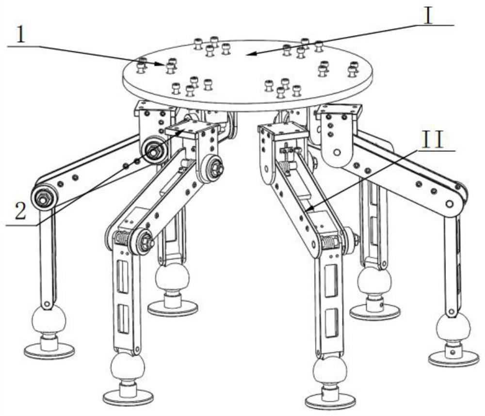 Buffer device with leg type structure