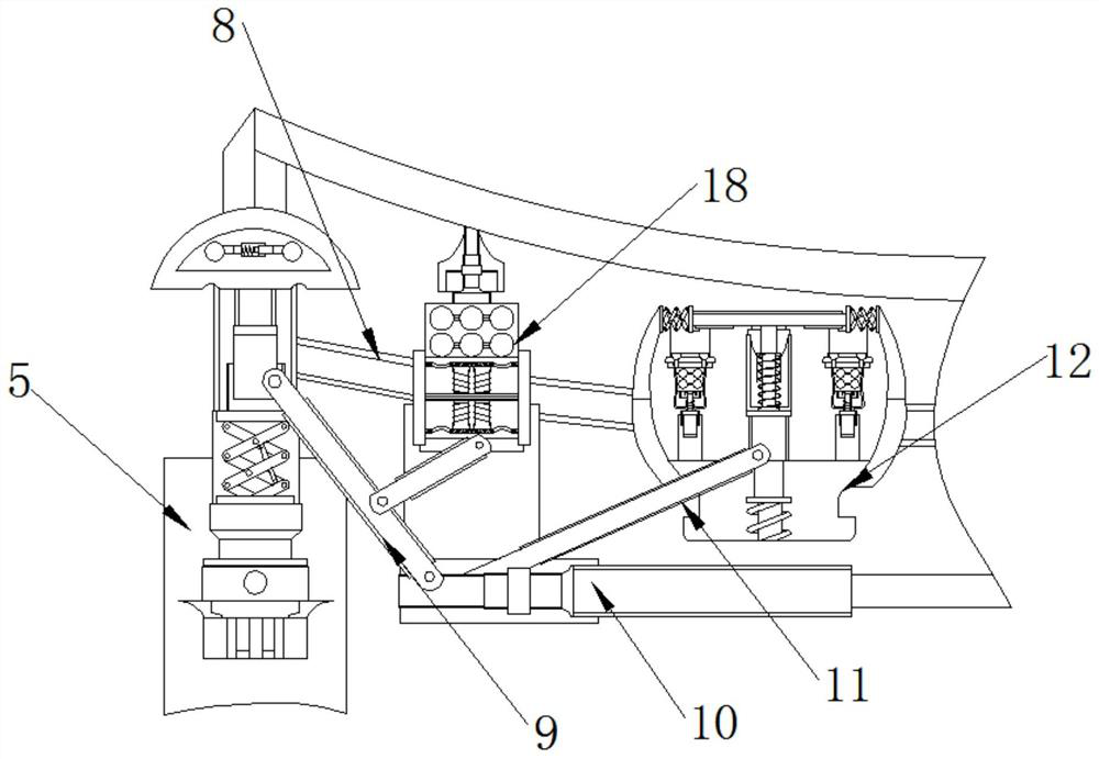 Treatment device capable of automatically clearing adhered impurities for garment production