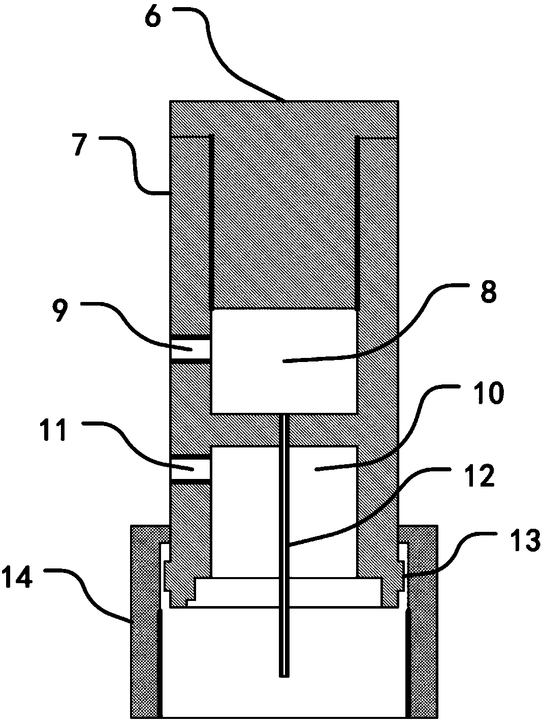 Air pressure control method and device for drawing photonic bandgap fiber