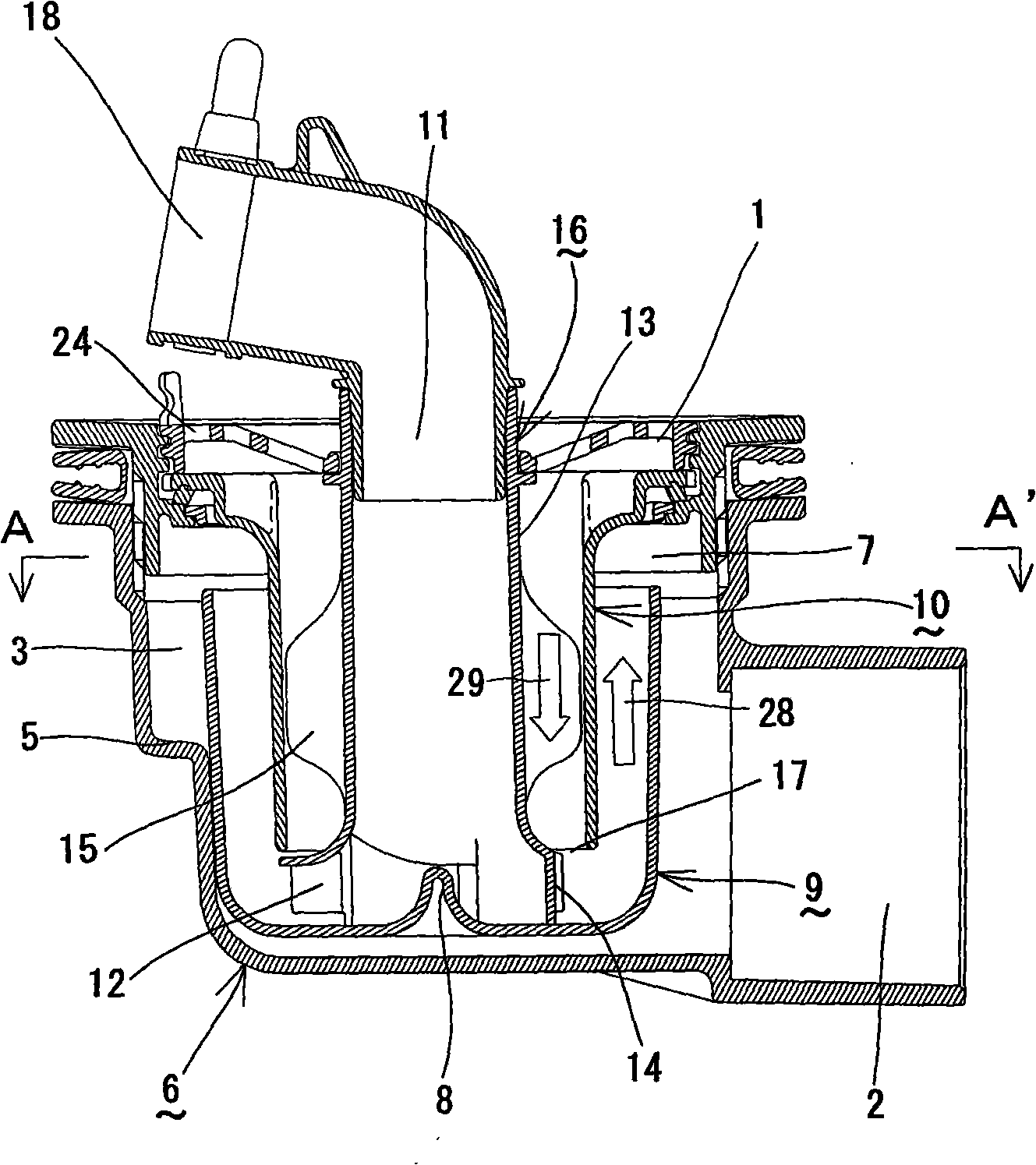 Water sotrage bend for water drainage