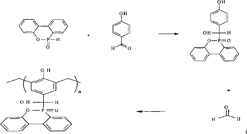 Phosphorus-containing phenolic aldehyde and preparation method thereof