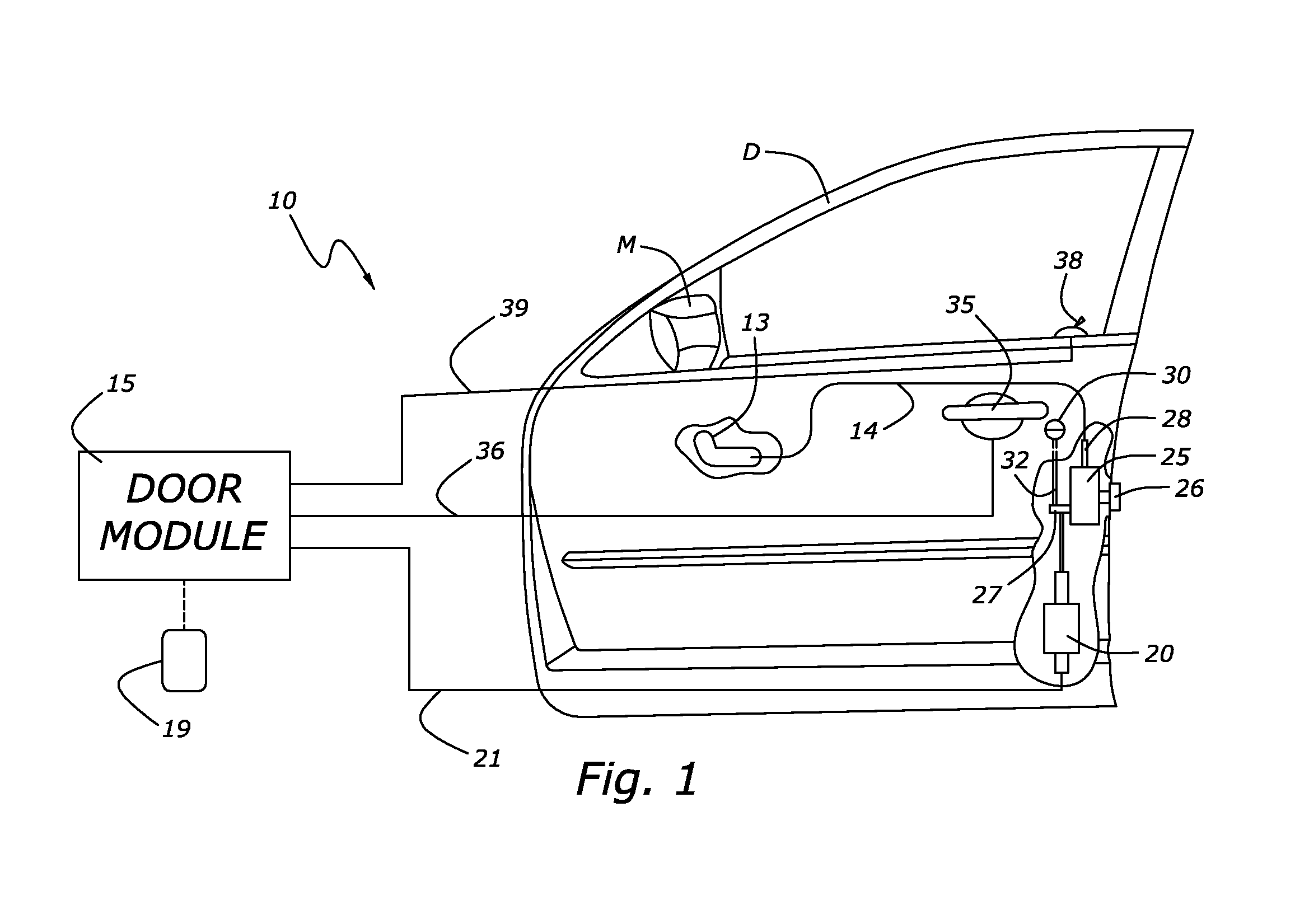 Passive entry system for automotive vehicle doors