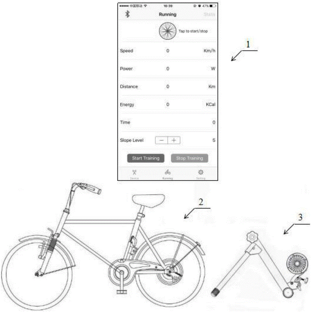 Stepless regulation bicycle fitness riding bench smoothing system based on fuzzy control