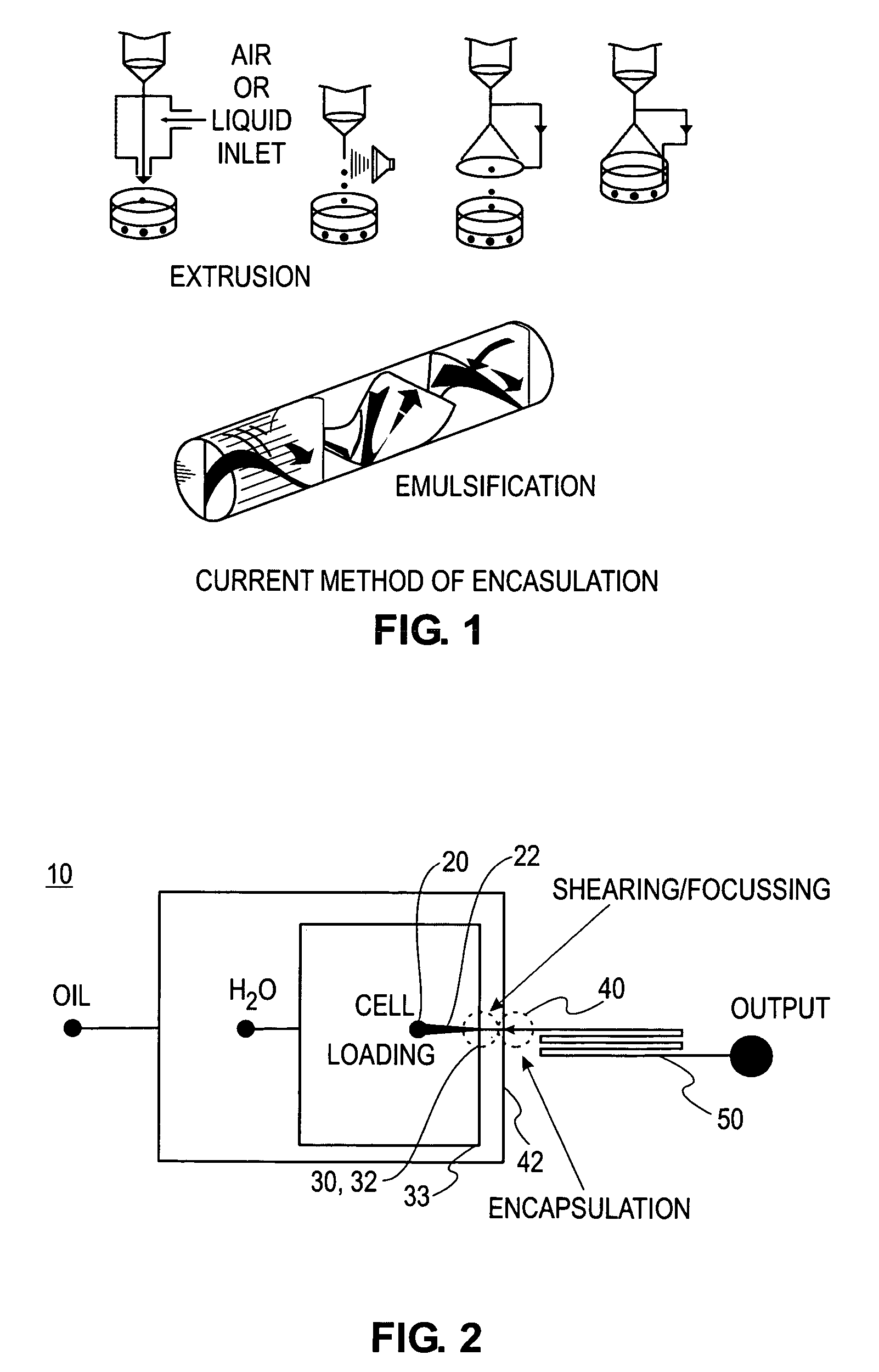 Cell encapsulation microfluidic device