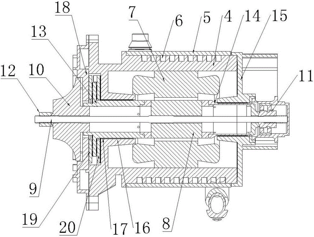 Air bearing compressor for fuel cell