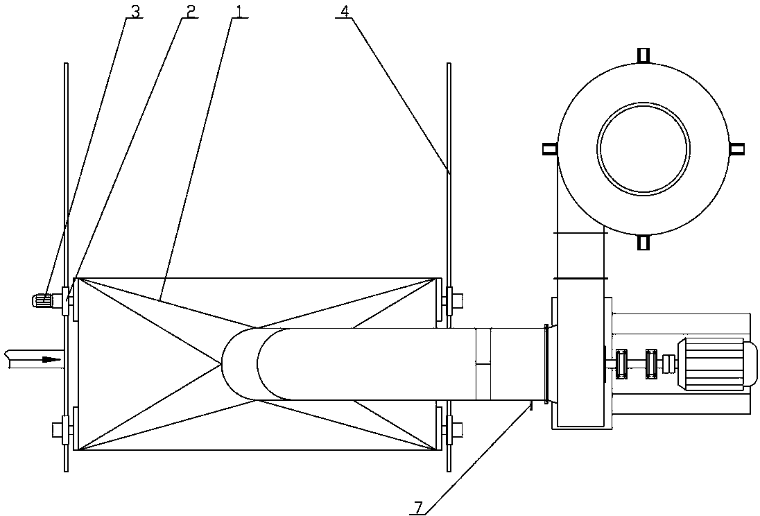 Device and method for collecting waste gas during water quenching of liquid slag