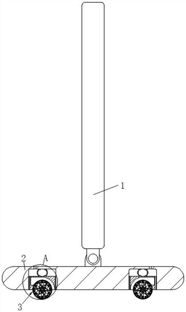 Road and bridge self-propelled expansion joint cleaning device for municipal engineering