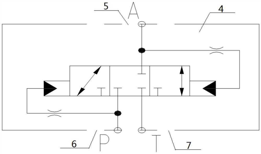 Rotary motor control system with same pressure difference