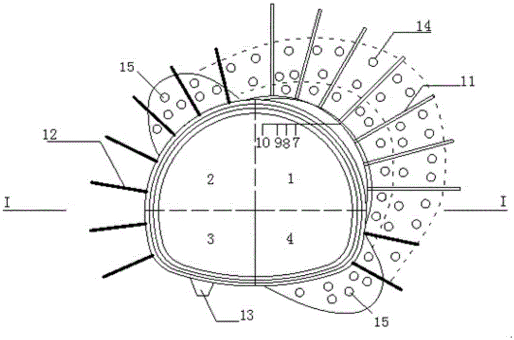 Excavation Support Method for Asymmetric Squeeze Deformed Tunnel