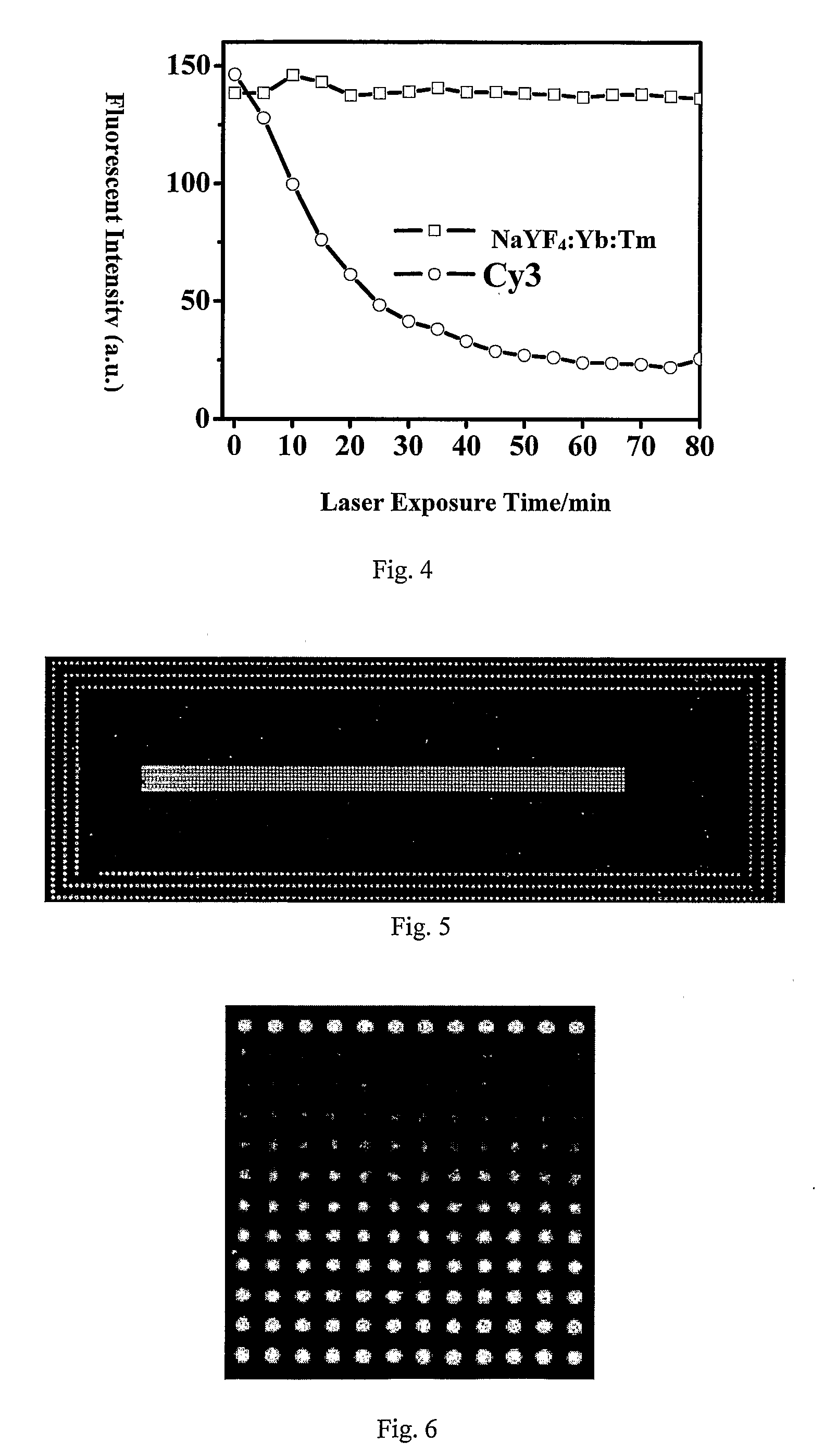 Calibration slide for fluorescence detection instruments and process of preparation