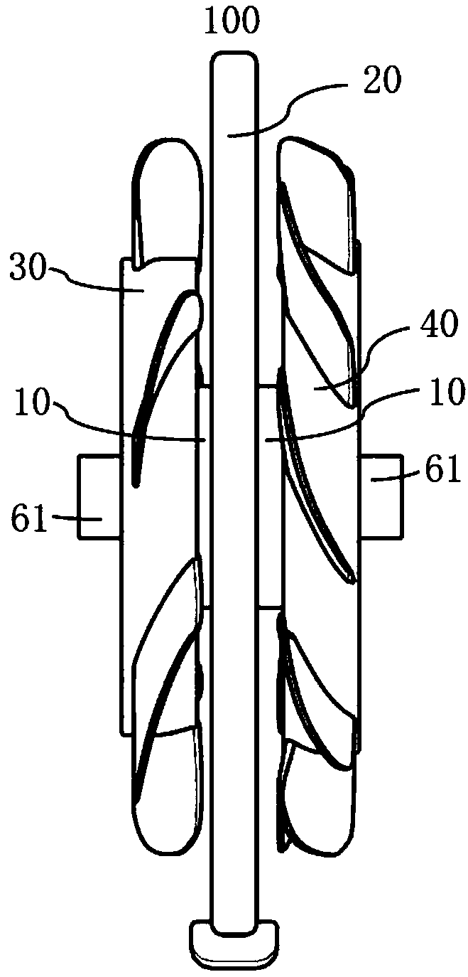 Counter rotating fan