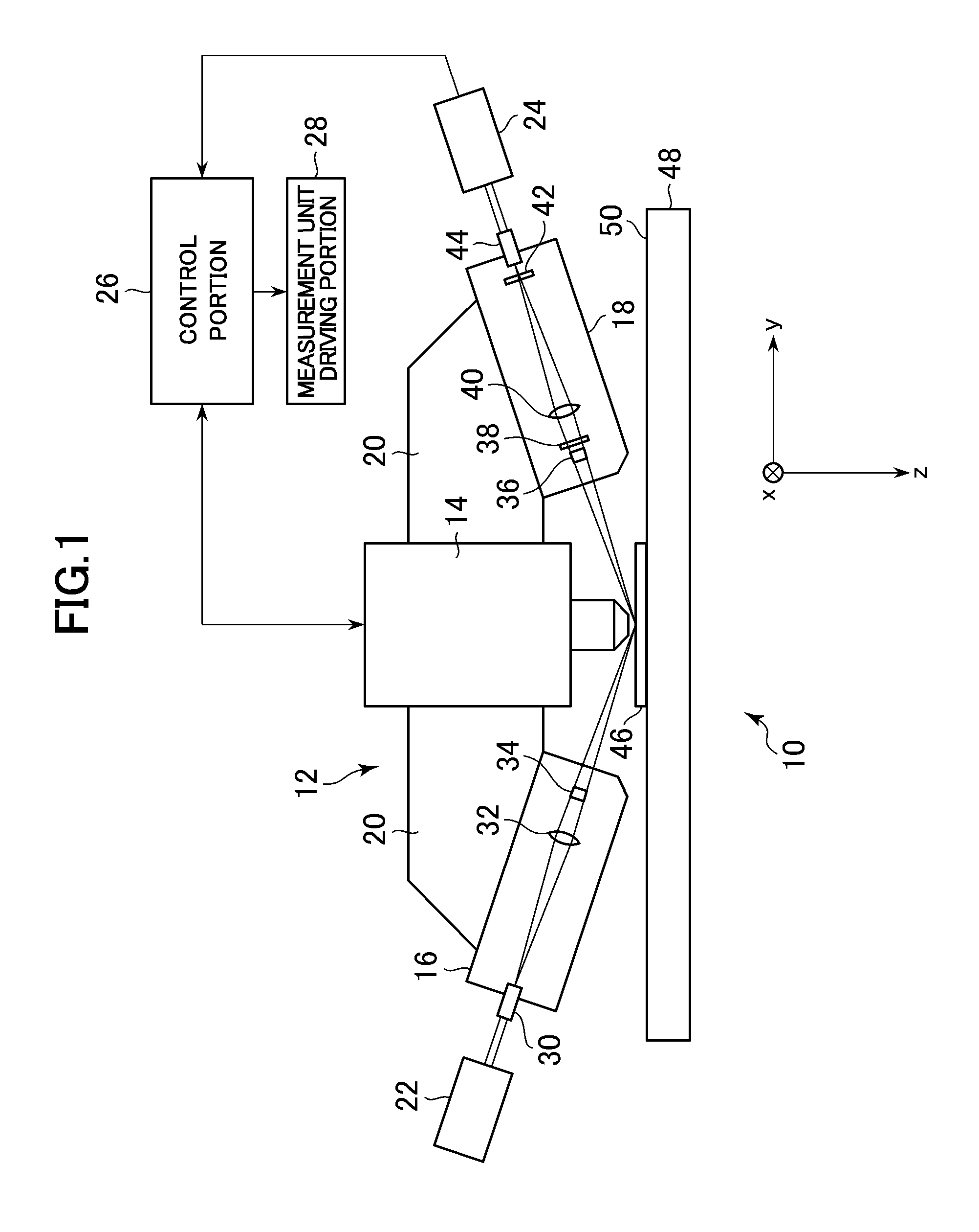 Film thickness measurement device and method