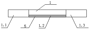 Cross solid structure of coal mine underground roadway