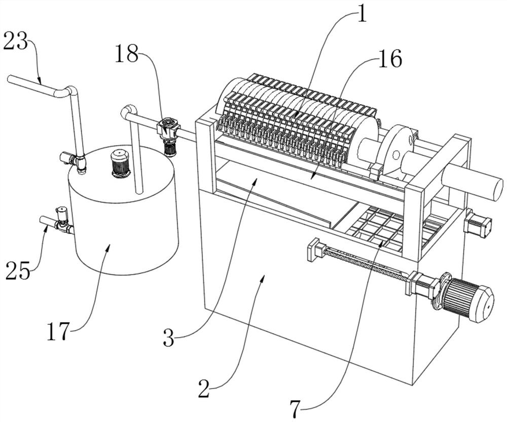 Electrophoresis waste liquid purification device