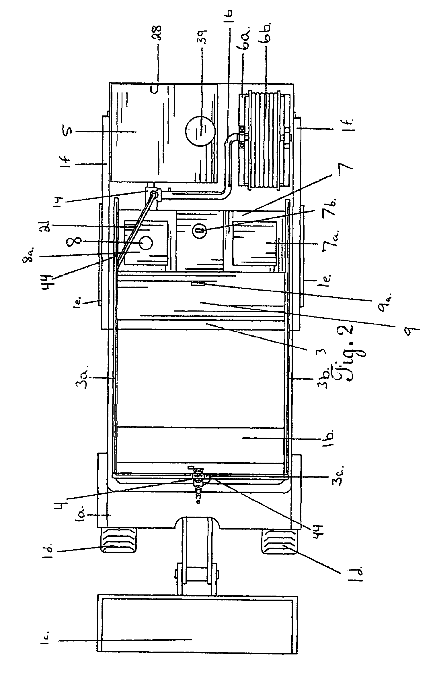 Compact self contained removable firefighting unit