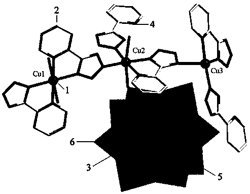 POM (polyoxometalate)-based crystal material adopting 3D intercalation structure and preparation method of POM-based crystal material