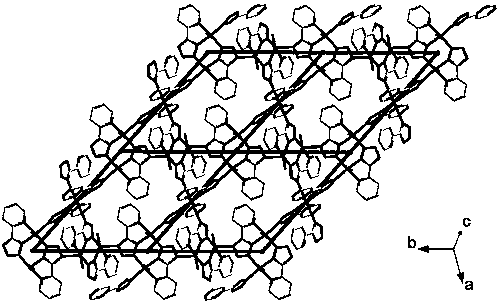 POM (polyoxometalate)-based crystal material adopting 3D intercalation structure and preparation method of POM-based crystal material