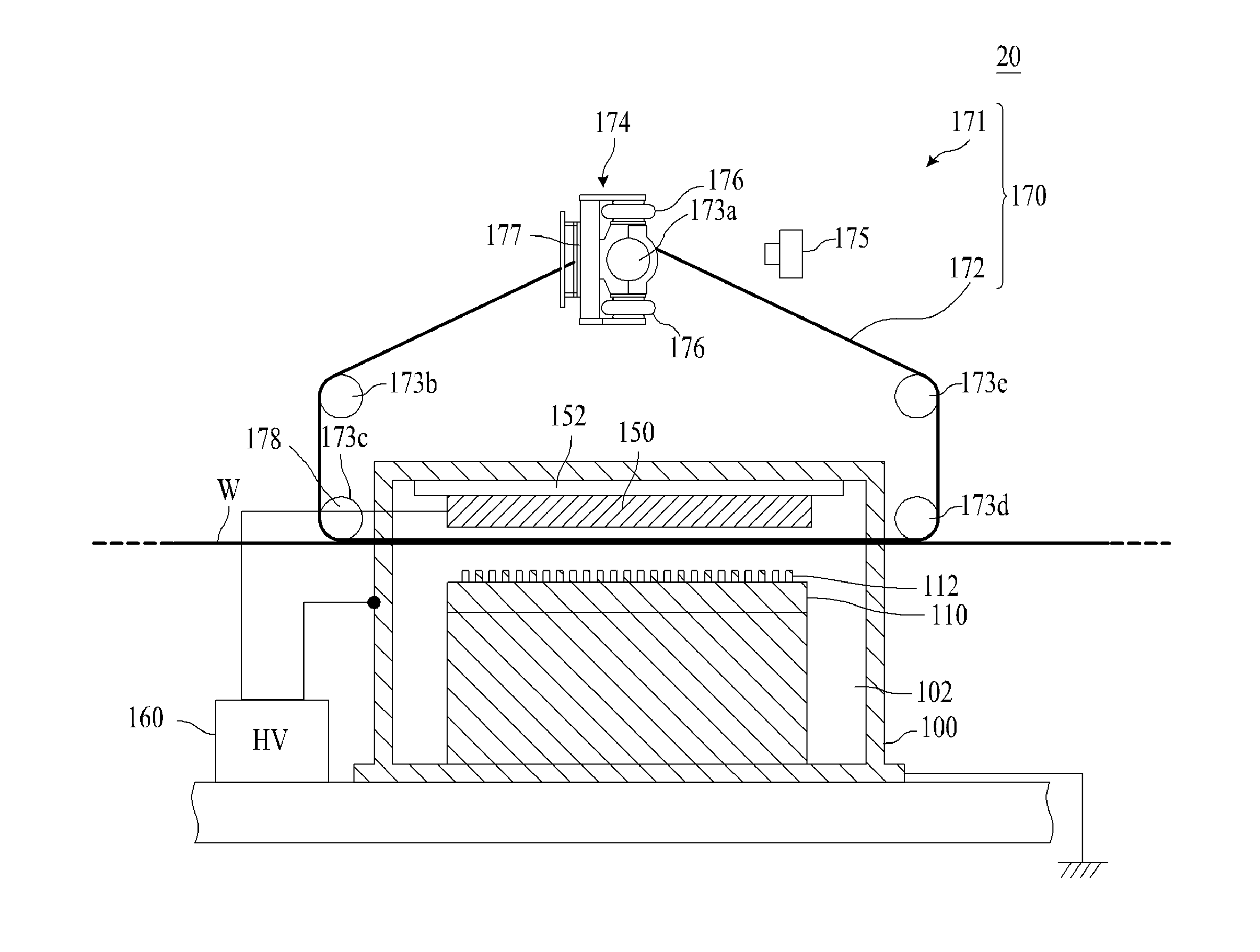 Nanofiber manufacturing device