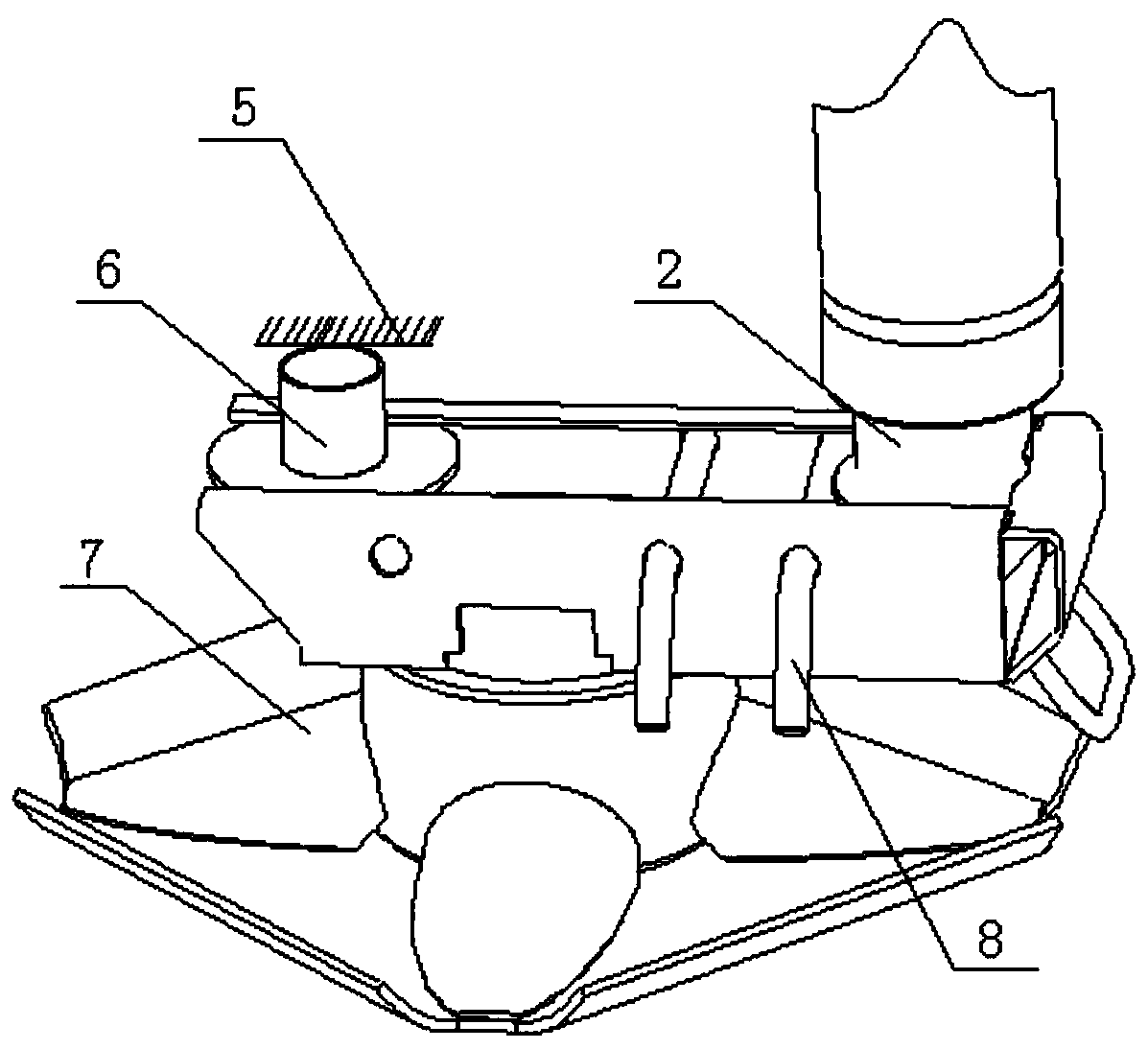 A foot plate and a crane for installing the foot plate