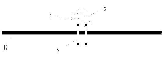 High-energy liquid-explosion separation-type material throwing stand-by device