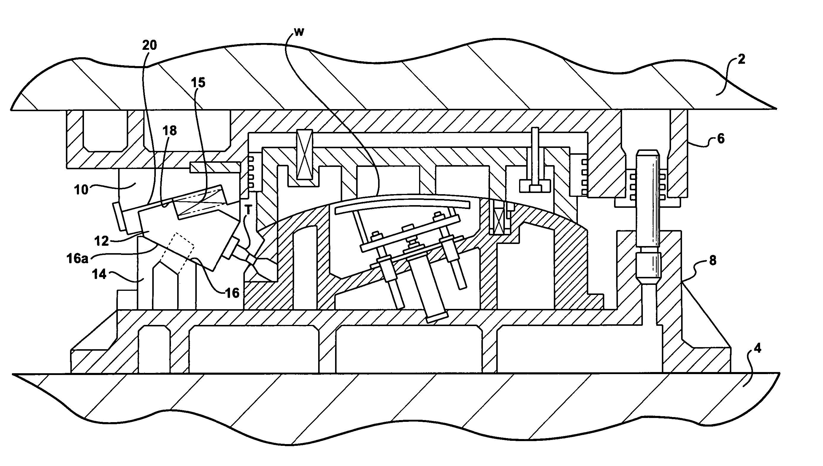 Press mounted cam