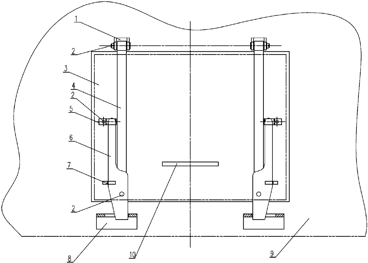 Opening device for side door of rail wagon