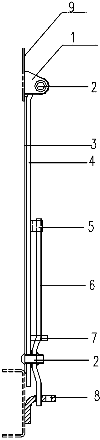 Opening device for side door of rail wagon