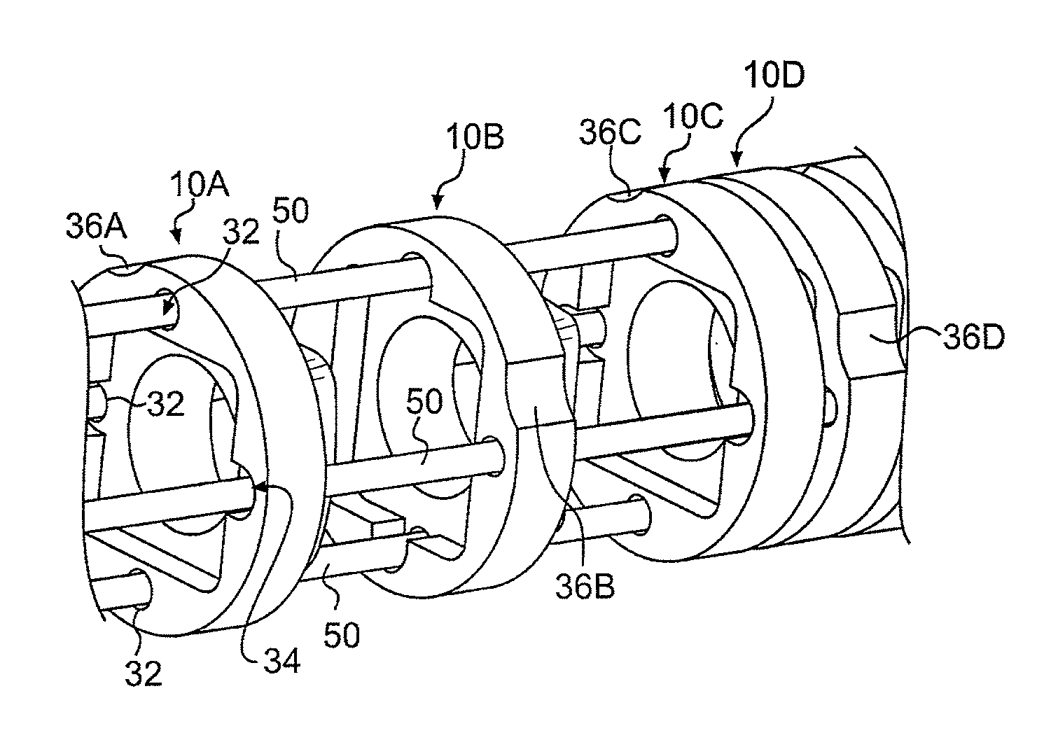 Articulation joints for torque transmission