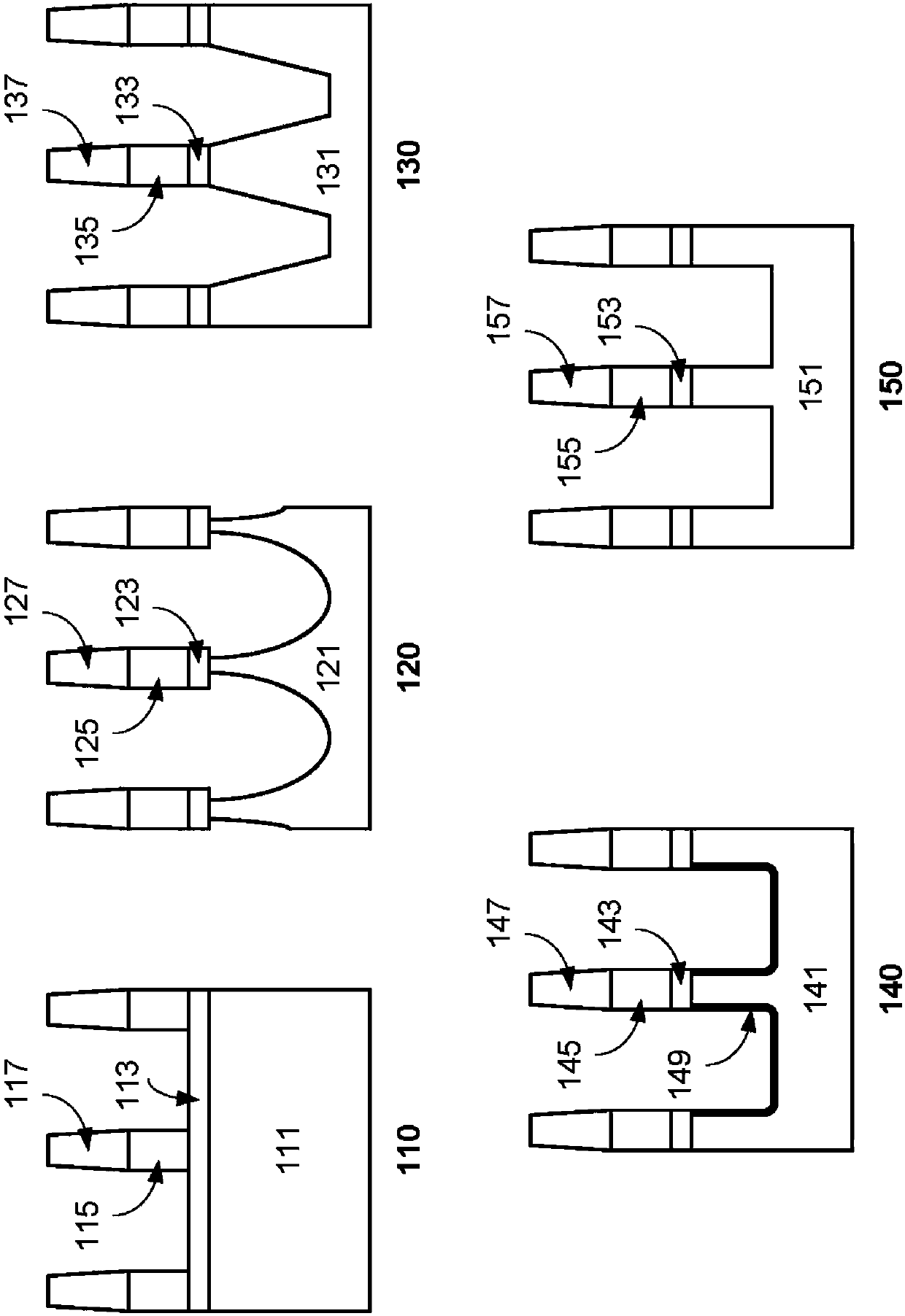 Atomic layer etching 3D structures: si and sige and ge smoothness on horizontal and vertical surfaces