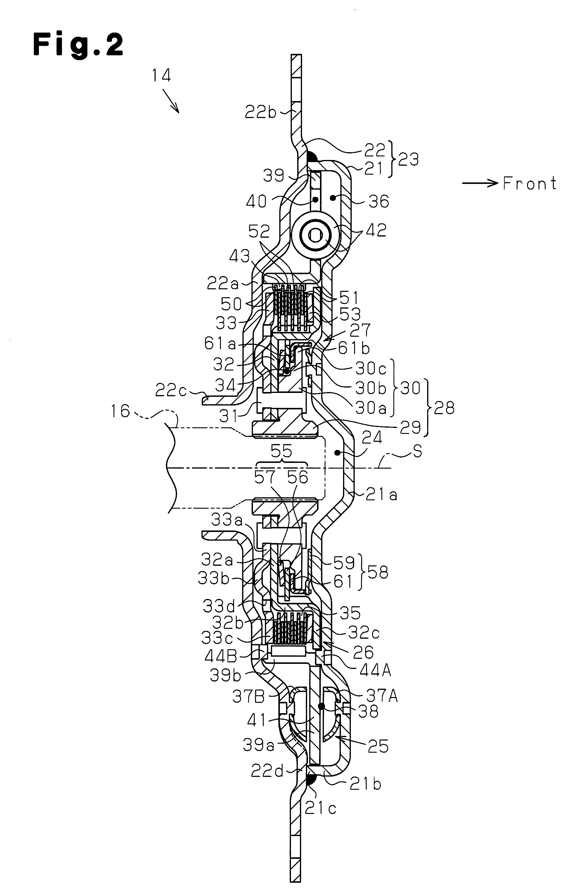 Damper having torque limiter function